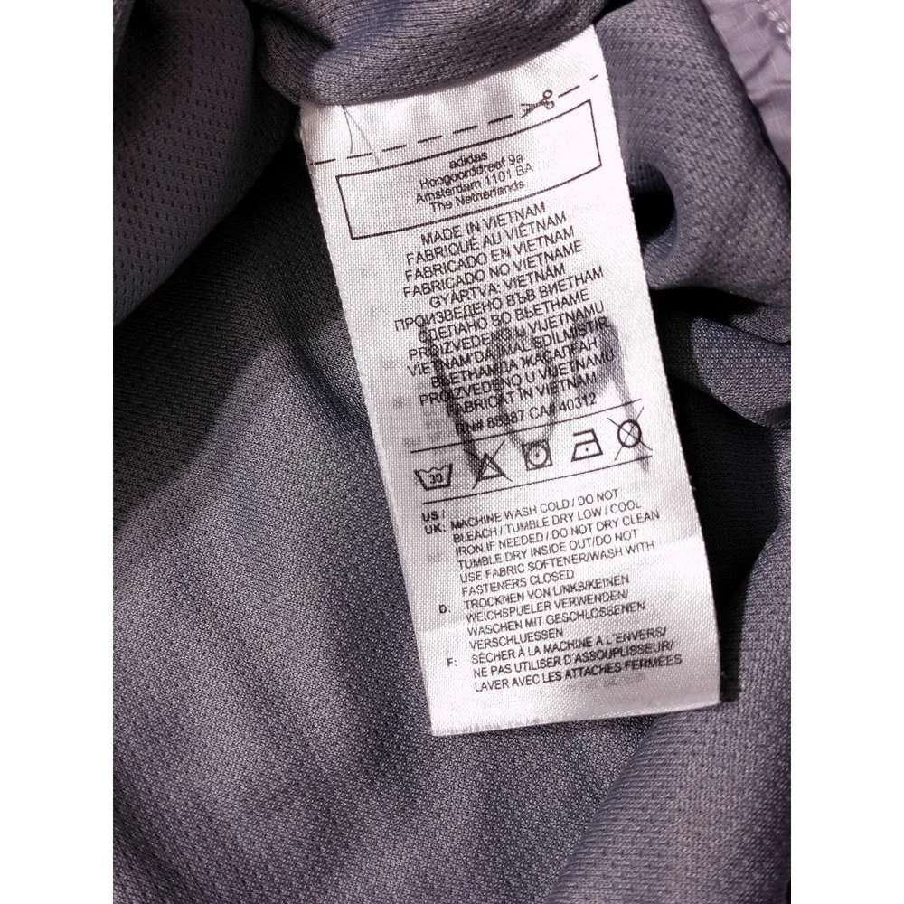 ADIDAS Nebraska Cornhuskers Quilted Insulated Jacket‎ Gray 2XLT XXL 2XL Tall